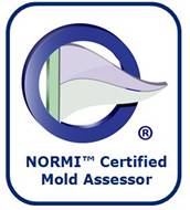 Certified mold assessment credential badge